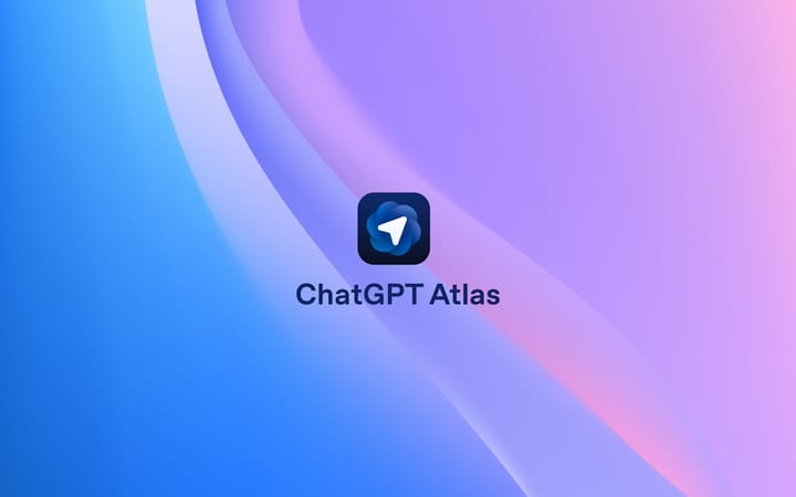 AI generated content - Chatgpt atlas app icon on a colorful background.